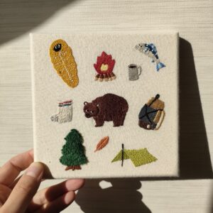 アウトドア刺繍