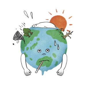 地球温暖化のイメージイラスト